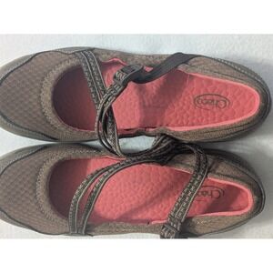 Chaco Mary Jane Strappy Sandals Comfort Shoe Chocolate Chip Women's US 10